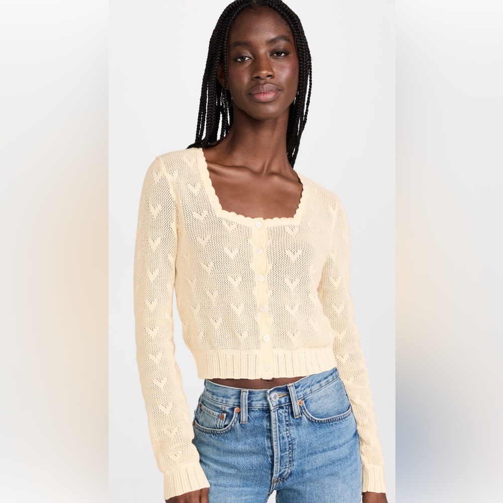 LoveShackFancy Venice Crop Cardigan